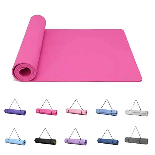 tapis de yoga colorés et confortable