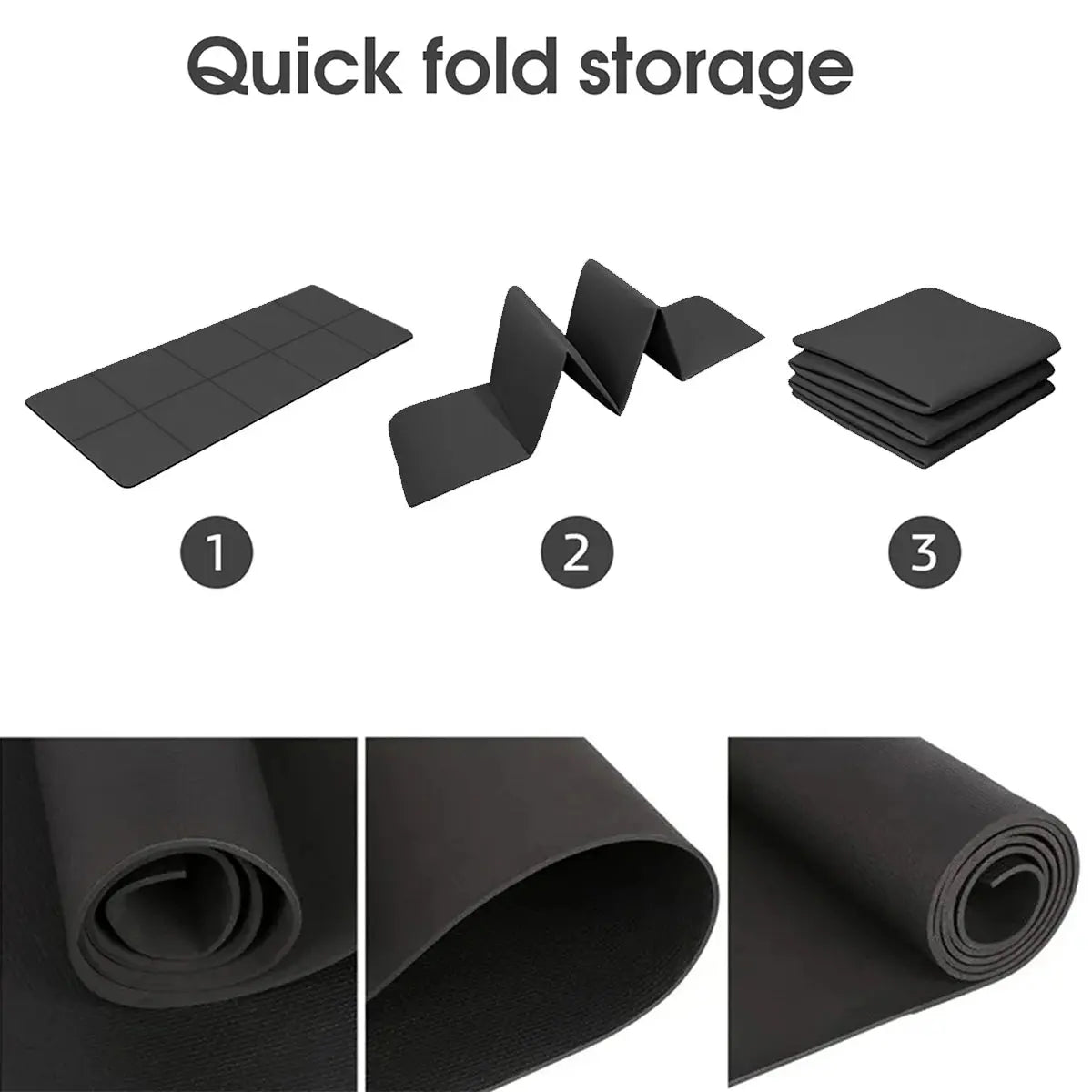 Yoga Mat Sports Fitness EVA Comfortable Foam 4mm Thick Yoga Mat Sports Yoga and Pilates Gymnastics Mat