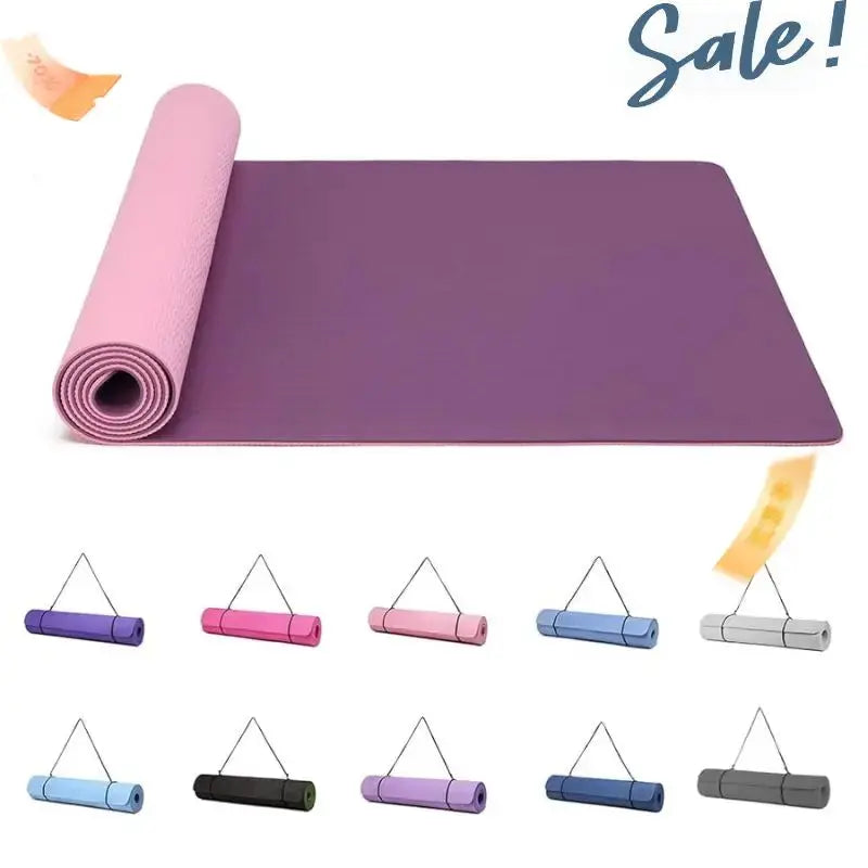 tapis de yoga colorés et confortable