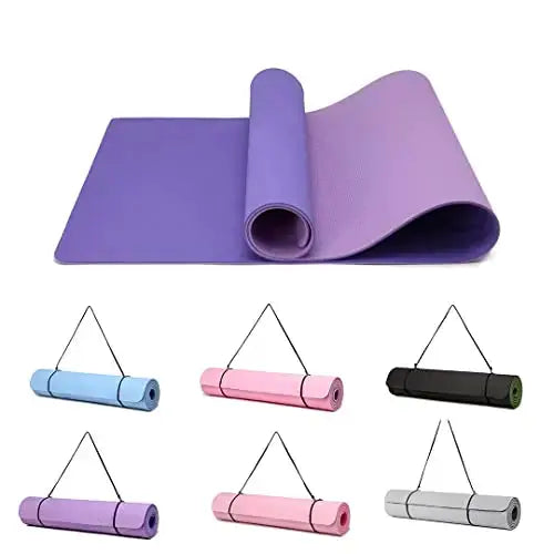 tapis de yoga colorés et confortable