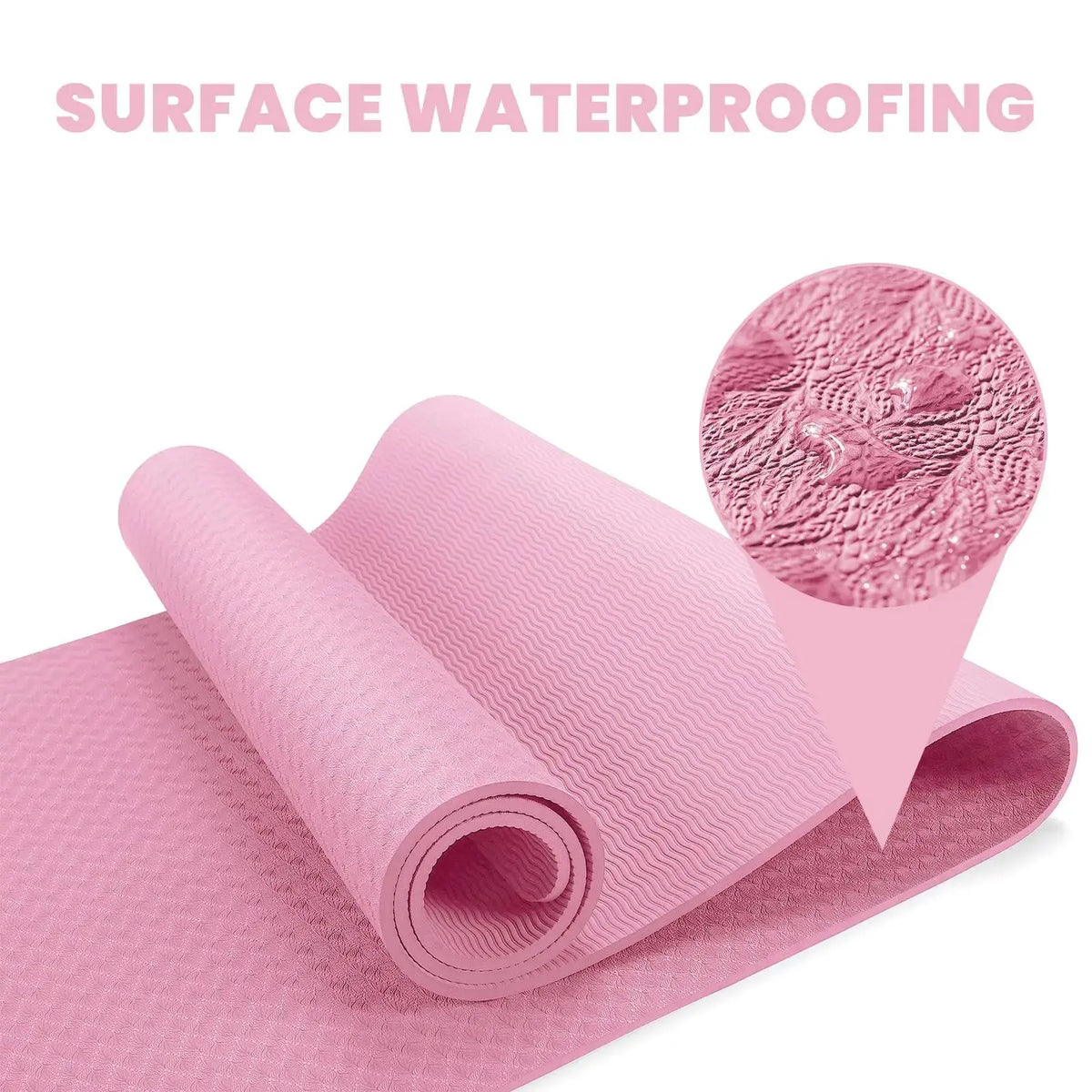 tapis de yoga colorés et confortable