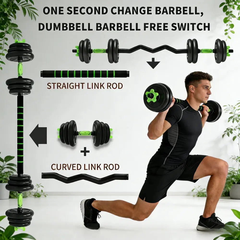 Adjustable Dumbbell Set (10kg-40kg) - Adjustable Weights Set for Weight Training and Strength Training-Connecting Bar, Home Gym