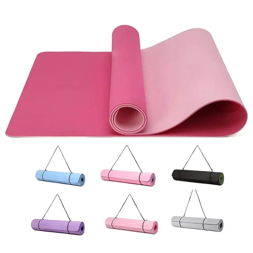 tapis de yoga colorés et confortable