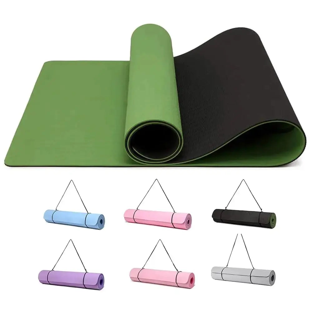 tapis de yoga colorés et confortable