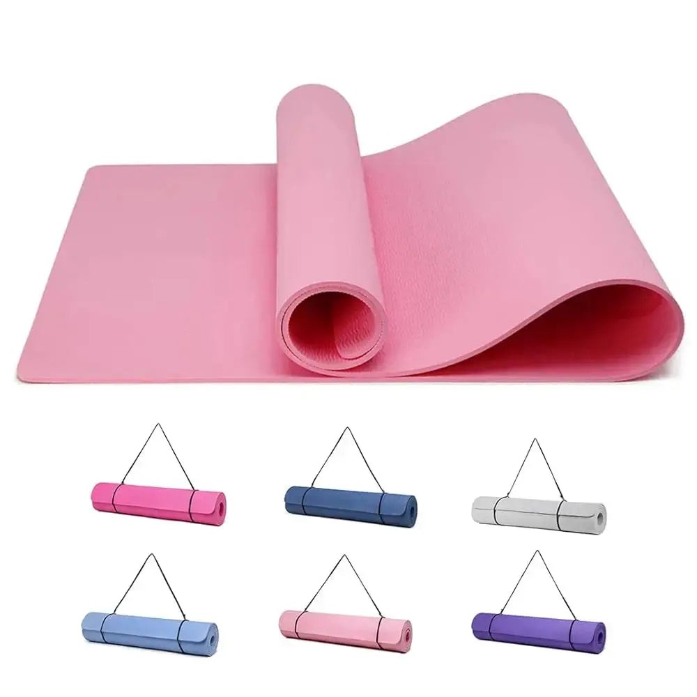 tapis de yoga colorés et confortable